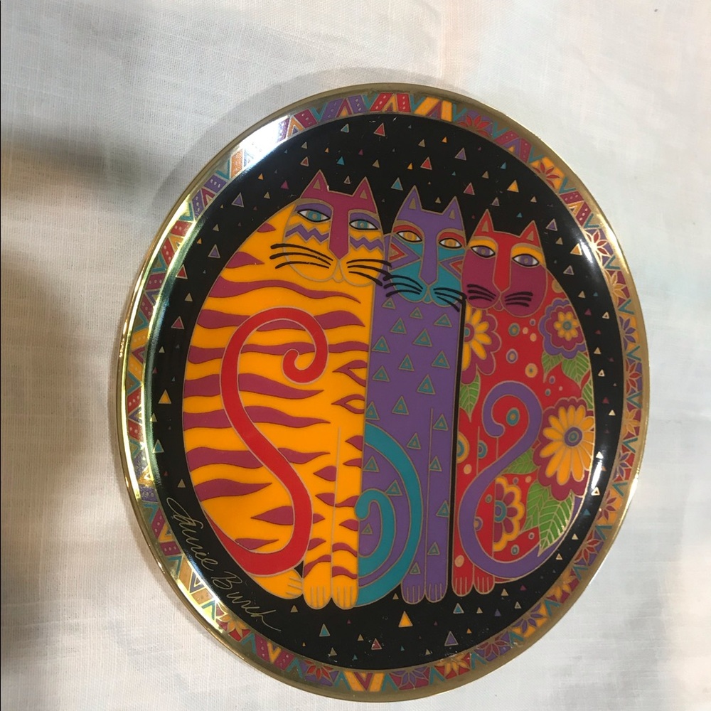 Laura Burch limited edition Fanciful Felines plate